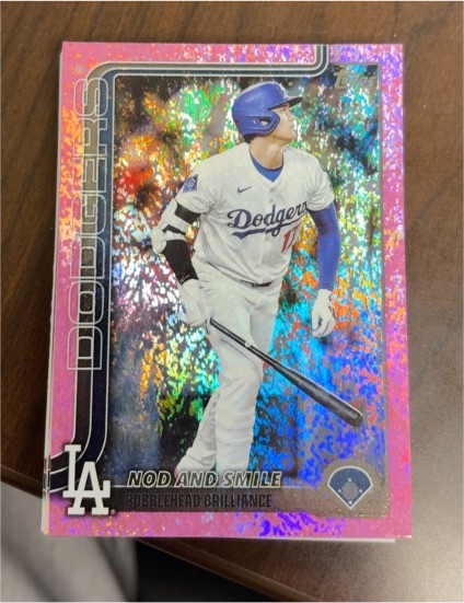 2025 Topps Update #US84 Shohei Ohtani Nod and Smile — front