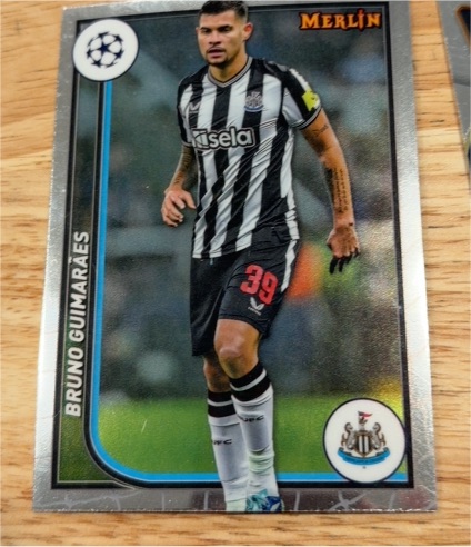 2023-24 Topps Merlin UEFA Club Competitions #85 Bruno Guimaraes — front