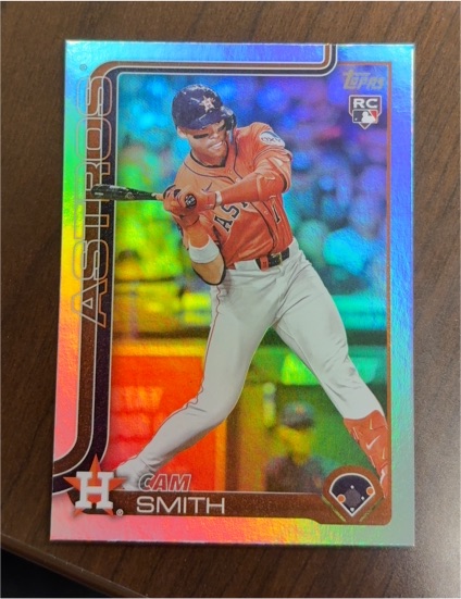2025 Topps Update #US298 Cam Smith RC Houston Astros — front