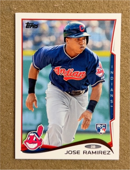 2014 Topps #424 Jose Ramirez — front
