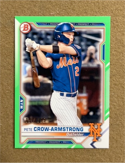 2021 Bowman Prospects #BP-22 Pete Crow-Armstrong — front