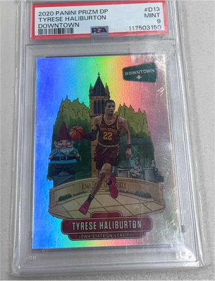 2020 Panini Prizm Draft Picks #D13 Tyrese Haliburton Downtown — front
