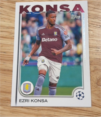 2024-25 Topps UEFA Club Competitions #66 Ezri Konsa — front