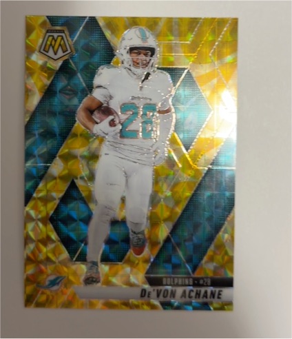 2025 Panini Mosaic #28 De'Von Achane — front