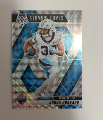 2025 Panini Mosaic #260 Chuba Hubbard — front