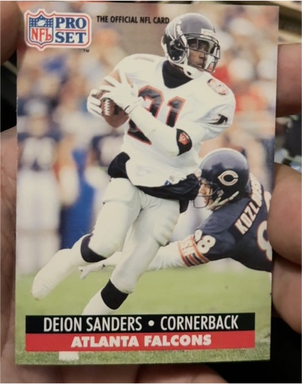 1991 Pro Set #98 Deion Sanders Atlanta Falcons — front
