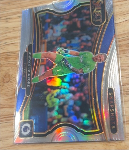 2024-25 Panini Select Premier League Snapshots Silver Prizm Jordan Pickford #12 — front