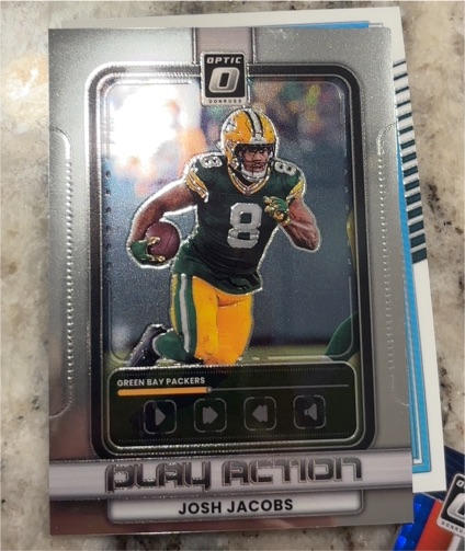 2024 Donruss Optic Play Action Josh Jacobs — front