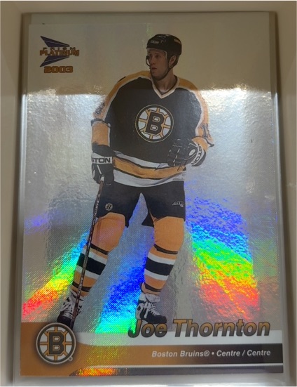 2002-03 Pacific McDonald's Prism Platinum #4 Joe Thornton — front