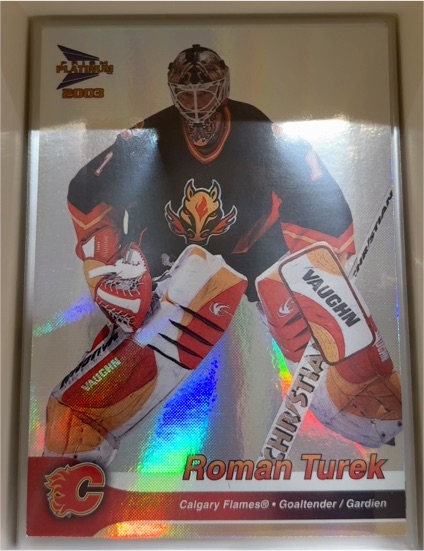 2002-03 Pacific McDonald's Prism Platinum #7 Roman Turek — front