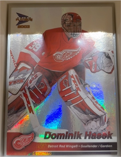 2003 Pacific McDonald's Prism Platinum #11 Dominik Hasek — front