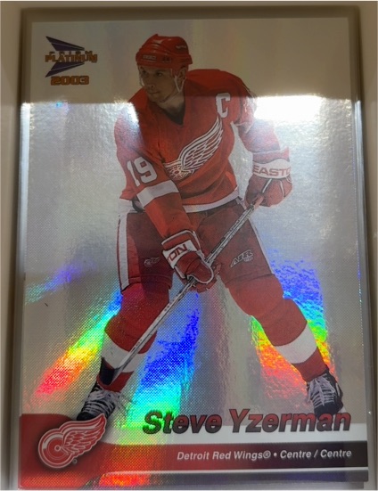 2002-03 Pacific McDonald's Prism Platinum #13 Steve Yzerman — front