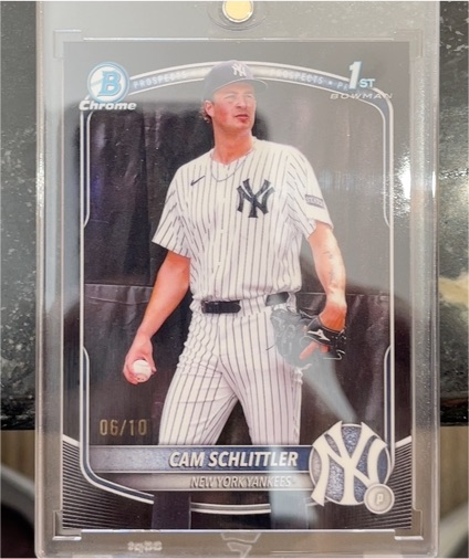 2025 Bowman Chrome #BCP-166 Cam Schlittler — front
