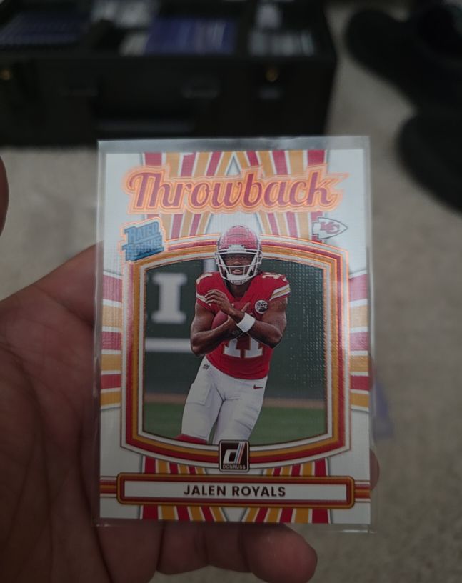 2025 Panini Donruss #50 Jalen Royals Throwback Rated Rookie — front