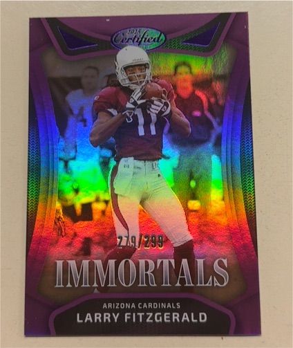 2025 Panini Certified Immortals #IM-LFD Larry Fitzgerald — front