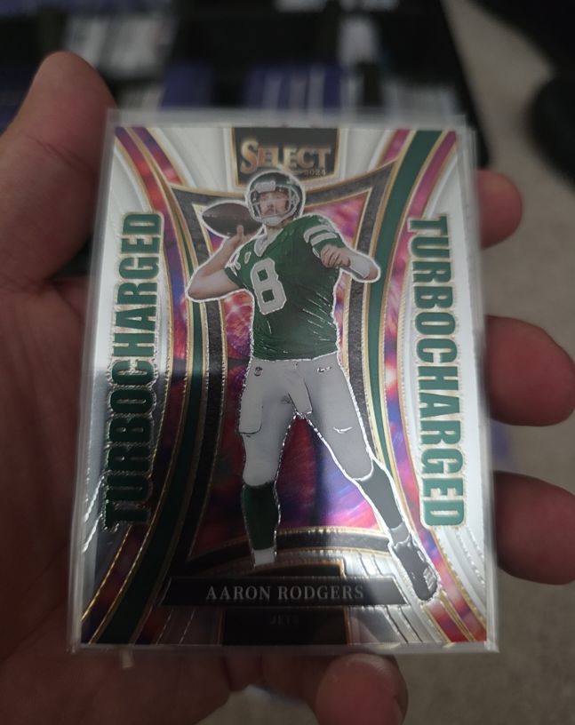 2024 Panini Select #8 Turbocharged Aaron Rodgers — front