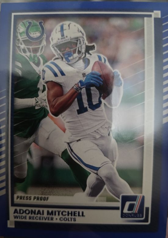 2025 Donruss #17 Adonai Mitchell — front