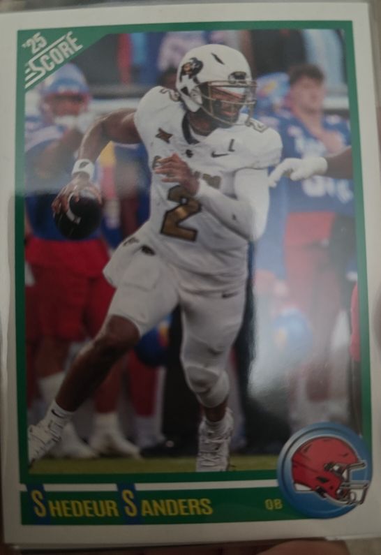 2025 Score #25 Shedeur Sanders — front