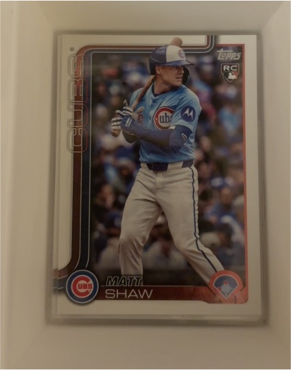 2025 Topps #699 Matt Shaw — front