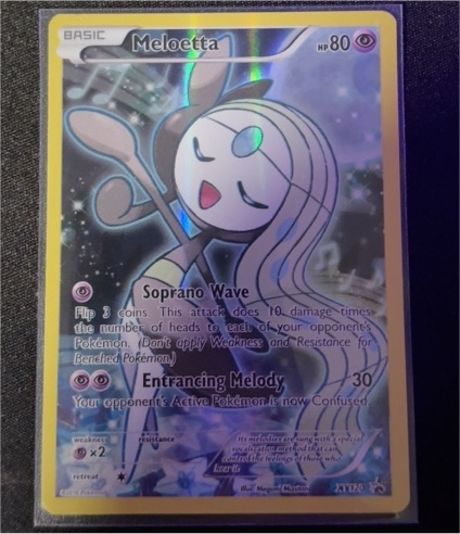 2016 Pokémon TCG XY Black Star Promo #XY120 Meloetta — front