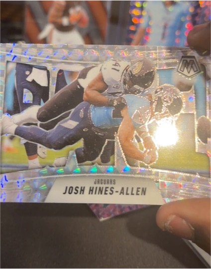2025 Panini Mosaic Bang! #15 Josh Hines-Allen — front