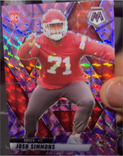 2025 Panini Mosaic #398 Josh Simmons — front