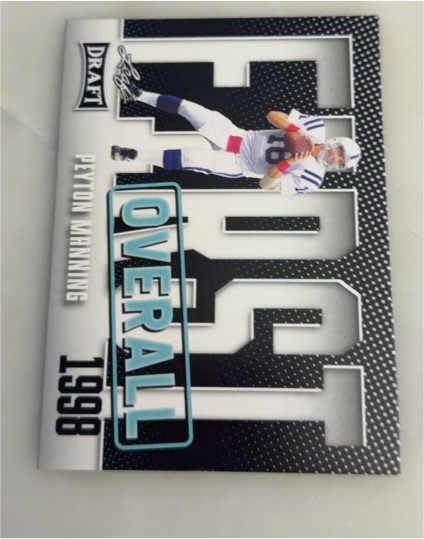 2023 Leaf Draft #8 Peyton Manning — front