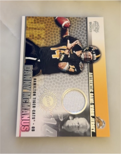 2001 Press Pass Sweet Spot #SS-14 Danny McManus — front