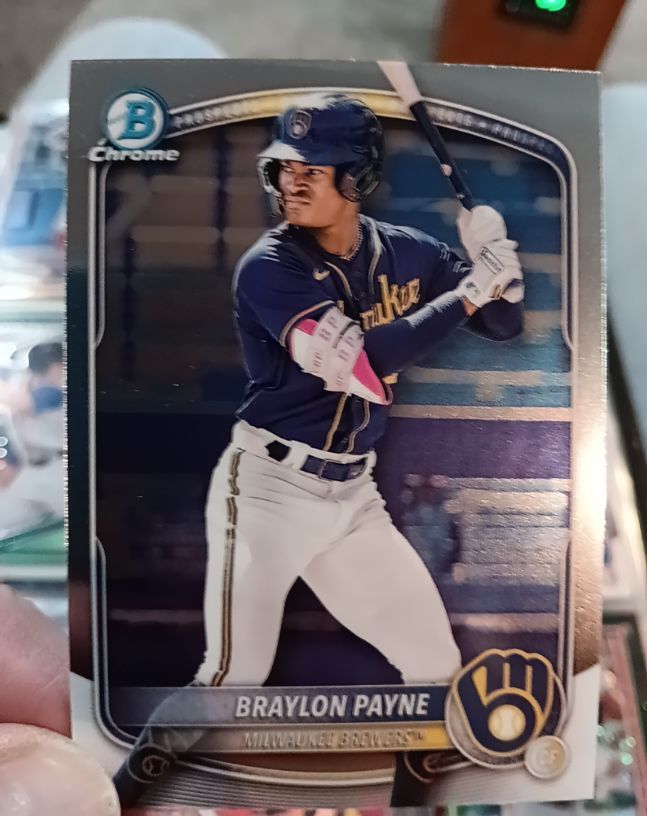 2025 Bowman Chrome Prospects #BCP-148 Braylon Payne — front