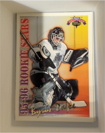 1995-96 Topps NHL Picks Rookie Stars #RS14 Byron Dafoe — front
