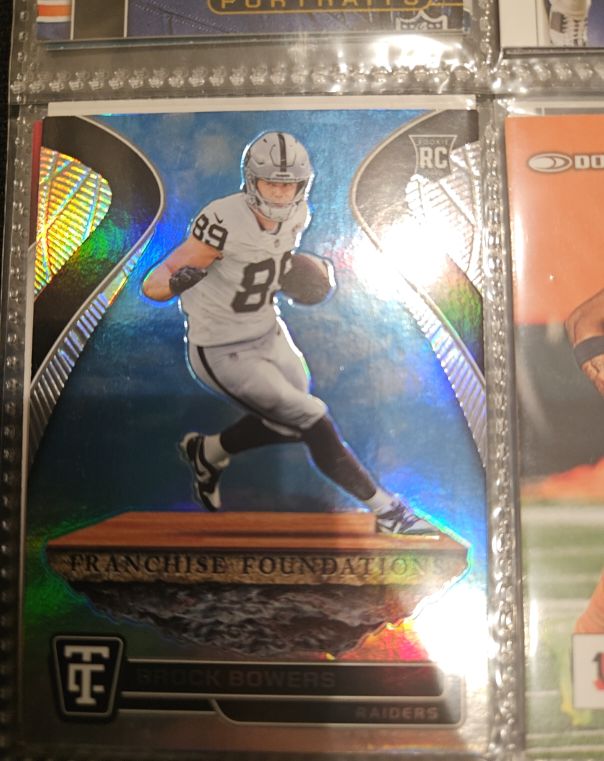 2024 Panini Totally Certified #14 Brock Bowers Franchise Foundations Mirror Rookie — front