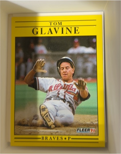 1991 Fleer #689 Tom Glavine — front