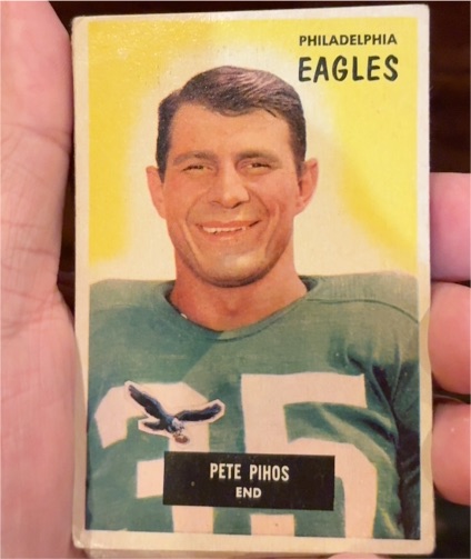 1955 Bowman #10 Pete Pihos — front