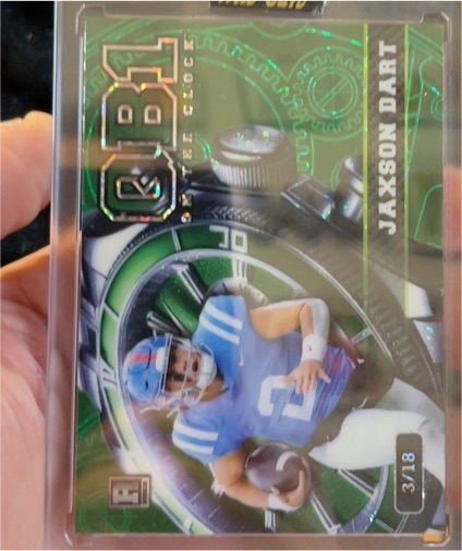 2024 Wild Card QB1 On the Clock #3 Jaxson Dart — front