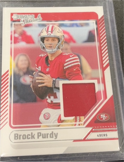2024 Panini Donruss Threads #DTH-BPU Brock Purdy — front