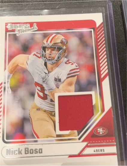2024 Panini Donruss Threads #DTH-NBO Nick Bosa — front