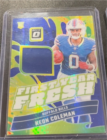 2024 Panini Donruss Optic #FYF-KCN Keon Coleman First Year Fresh Patch — front