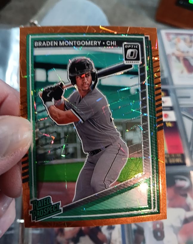 2025 Donruss Optic #191 Braden Montgomery Rated Prospect — front