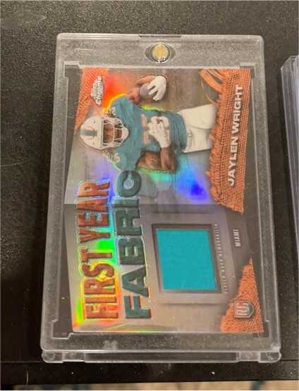 2024 Topps Chrome First Year Fabric #FYF-JW Jaylen Wright — front