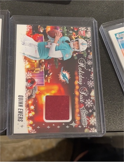 2025 Panini Absolute #HS-QES Quinn Ewers Holiday Suit Patch — front
