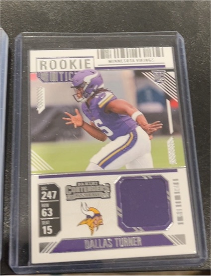 2024 Panini Contenders Rookie Ticket Swatches #247 Dallas Turner — front