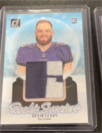 2024 Donruss #RHS-DLE Devin Leary Rookie Holiday Sweater — front