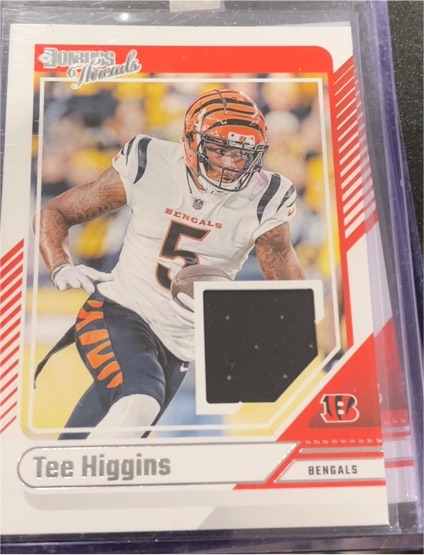 2024 Panini Donruss Threads #DTH-THI Tee Higgins — front