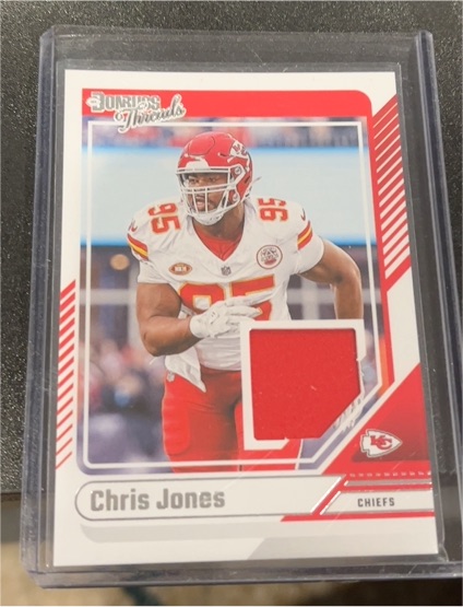 2024 Panini Donruss Threads #DTH-CJO Chris Jones — front