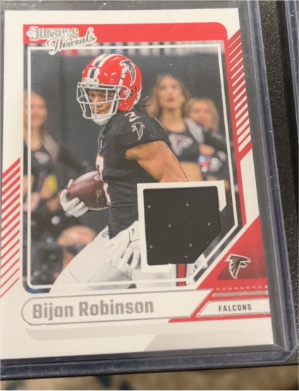 2024 Panini Donruss Threads #DTH-BRO Bijan Robinson — front