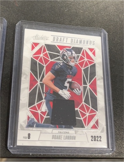 2024 Panini Absolute Draft Diamonds Jersey #DDJ-DLN Drake London — front