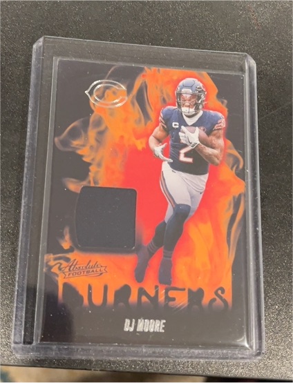 2024 Panini Absolute #AB-DME DJ Moore Absolute Burners — front