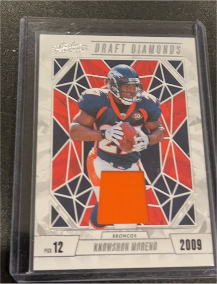 2024 Panini Absolute Draft Diamonds Jersey #DDJ-KMO Knowshon Moreno — front
