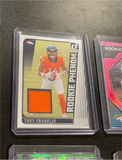 2024 Panini Donruss Rookie Phenom Patch #RPJ-TFN Troy Franklin — front