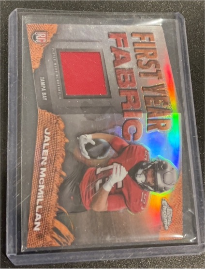 2024 Topps Chrome #FYF-JM Jalen McMillan First Year Fabric Relics — front